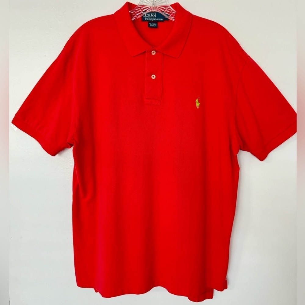 Polo Ralph Lauren men’s Pullover Knit Red Shirt Size L preowned great condition! - Picture 4 of 11